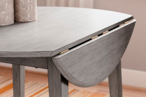 Shullden Drop Leaf Dining Table | The Furniture Mart in Drop Leaf Table Contemporary Grey